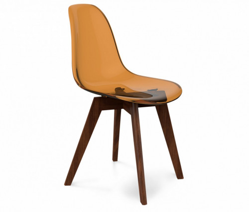 стул dsw кофейный s39 (eames style) в Красноярске