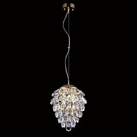 подвесной светильник crystal lux charme sp3+3 led gold/transparent в Красноярске