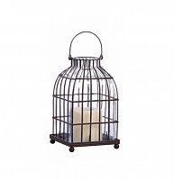 подсвечник-фонарь металлический клетка bird in cage ii, 22 см в Красноярске