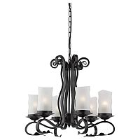 подвесная люстра arte lamp scroll a7915lm-6bk в Красноярске