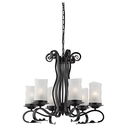 подвесная люстра arte lamp scroll a7915lm-6bk в Красноярске