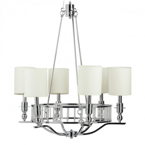 люстра easton light chandelier хром, бежевая в Красноярске