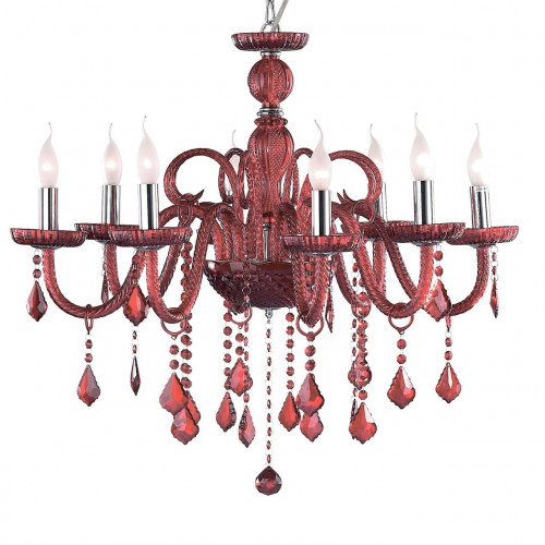 подвесная люстра ideal lux giudecca sp8 rosso в Красноярске