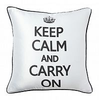 подушка с надписью keep calm and carry on в Красноярске