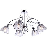 потолочная люстра arte lamp silenzio a9559pl-5cc хром в Красноярске