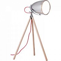 лампа настольная chromatic tripod на деревянном штативе в Красноярске