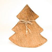 украшение новогоднее ель деревянная wooden tree, 23х23х2,5 см в Красноярске