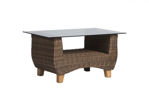 кофейный столик нола со стеклянной столешницей тёмно-коричневый в Красноярске