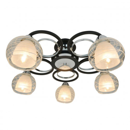 потолочная люстра arte lamp ginevra a1604pl-5bk в Красноярске