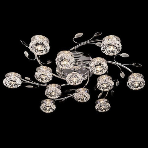 потолочная люстра eurosvet 4863/13 хром/синий+красный+фиолетовый в Красноярске