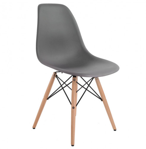 стул деревянный pc-015 серый (eames style) в Красноярске