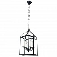 дизайнерская подвесная люстра spot light cage 9500404 черная в Красноярске