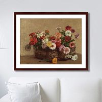 картина: panier de zinnias, 1856г. в Красноярске