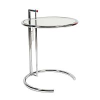 стол журнальный eileen gray style cocktail table e-1027 прозрачный в Красноярске