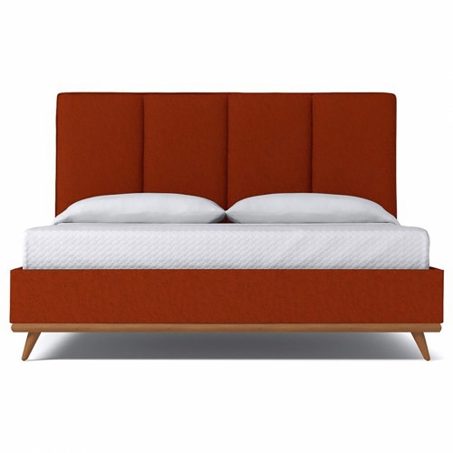кровать двуспальная 160х200 красная carter pumpkin в Красноярске