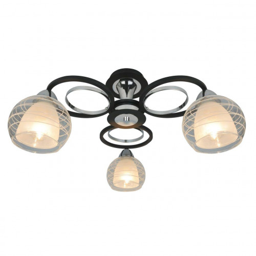 потолочная люстра arte lamp ginevra a1604pl-3bk в Красноярске