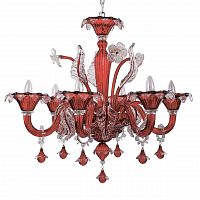 подвесная люстра ideal lux ca vendramin sp6 rosso в Красноярске