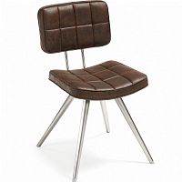 стул lola seat pu brown ножки из нержаеющей стали c589u09 от la forma (ex julia grup) в Красноярске