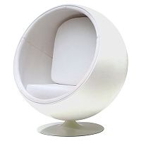 кресло eero ball chair белое в Красноярске