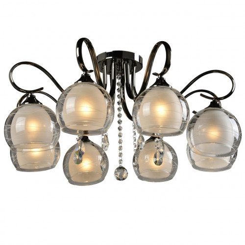 потолочная люстра idlamp merinella 877/8pf-darkchrome в Красноярске