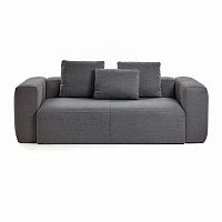 диван blok sofa 2 темно-серый от la forma (ex julia grup) в Красноярске