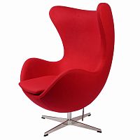 кресло arne jacobsen темно-красное в Красноярске