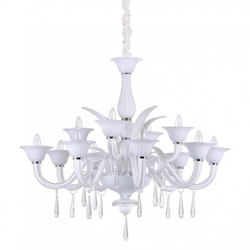 подвесная люстра ideal lux renoir sp12 bianco в Красноярске