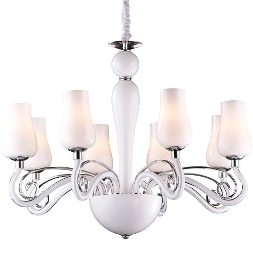 подвесная люстра arte lamp biancaneve a8110lm-8wh в Красноярске