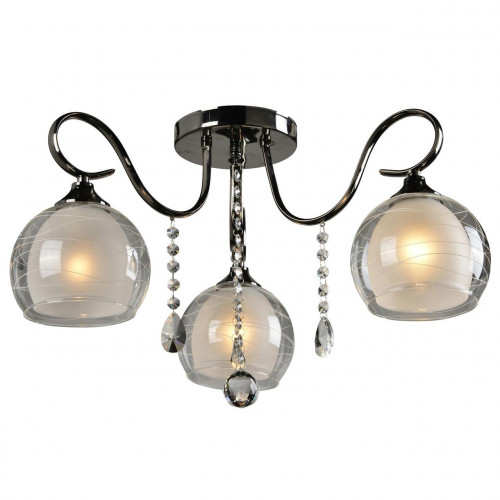 потолочная люстра idlamp merinella 877/3pf-darkchrome в Красноярске