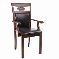 стул деревянный кресло luiza dirty oak / dark brown в Красноярске