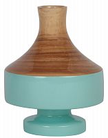 ваза настольная rustic chic vase wood blue в Красноярске