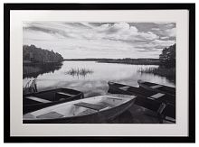 постер с паспарту в раме four boats at sunset в Красноярске